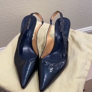Sergio Rossi Made in Italy Size 39.5 Blue & Black